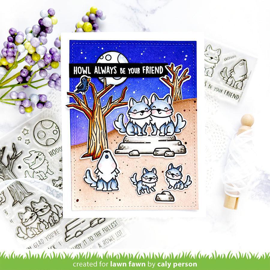Lawn Fawn - Lawn Cuts - Wolf Before 'N Afters-ScrapbookPal