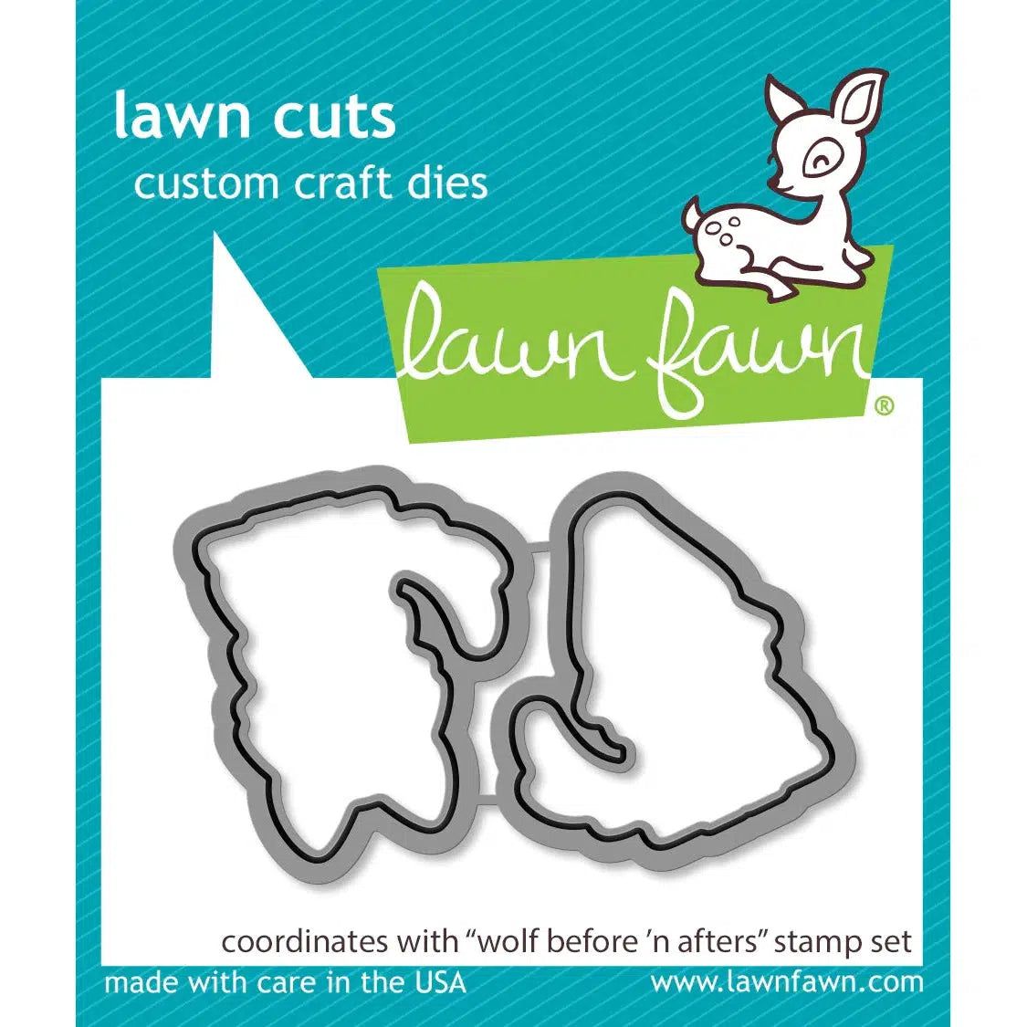 Lawn Fawn - Lawn Cuts - Wolf Before 'N Afters-ScrapbookPal