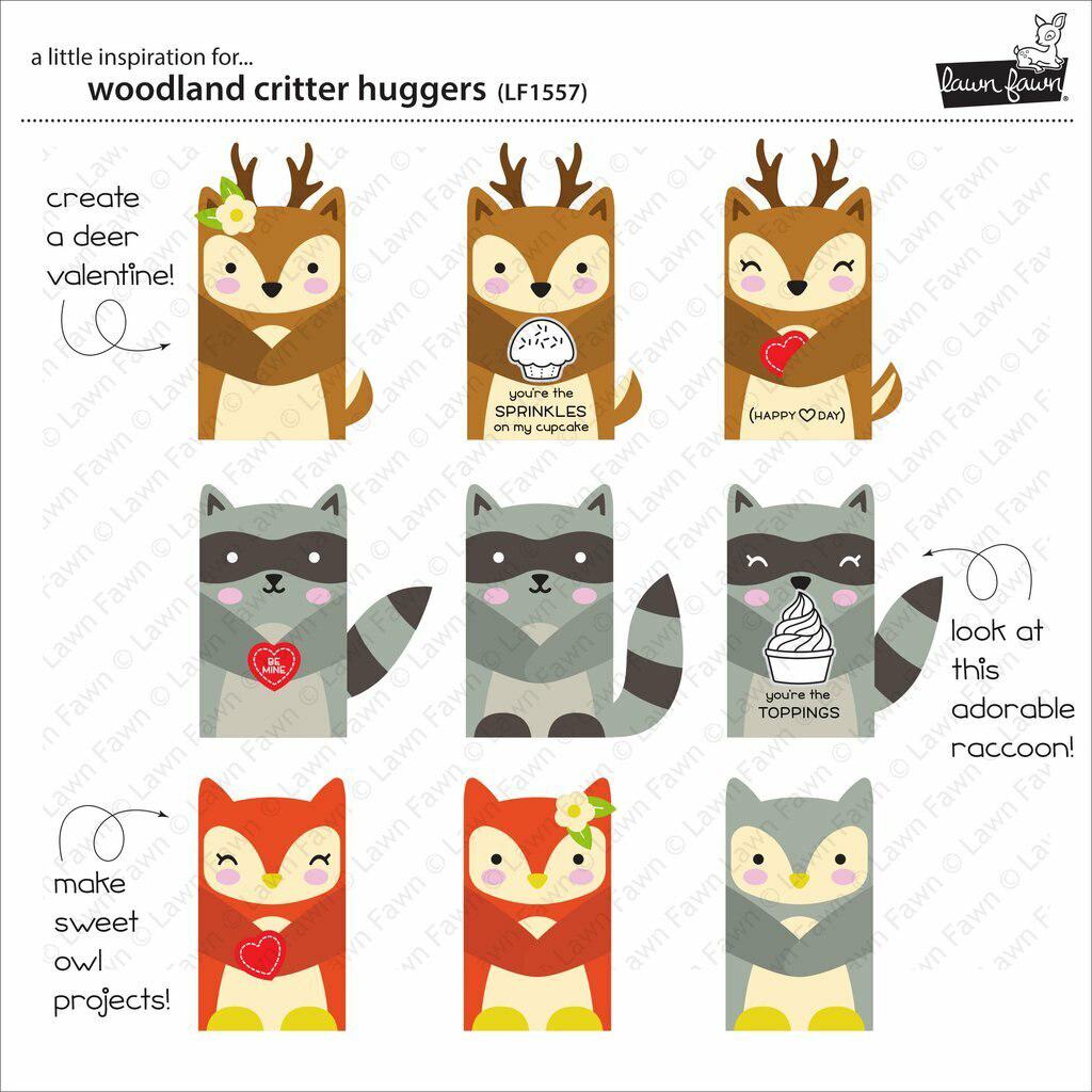 Lawn Fawn - Lawn Cuts - Woodland Critter Huggers-ScrapbookPal