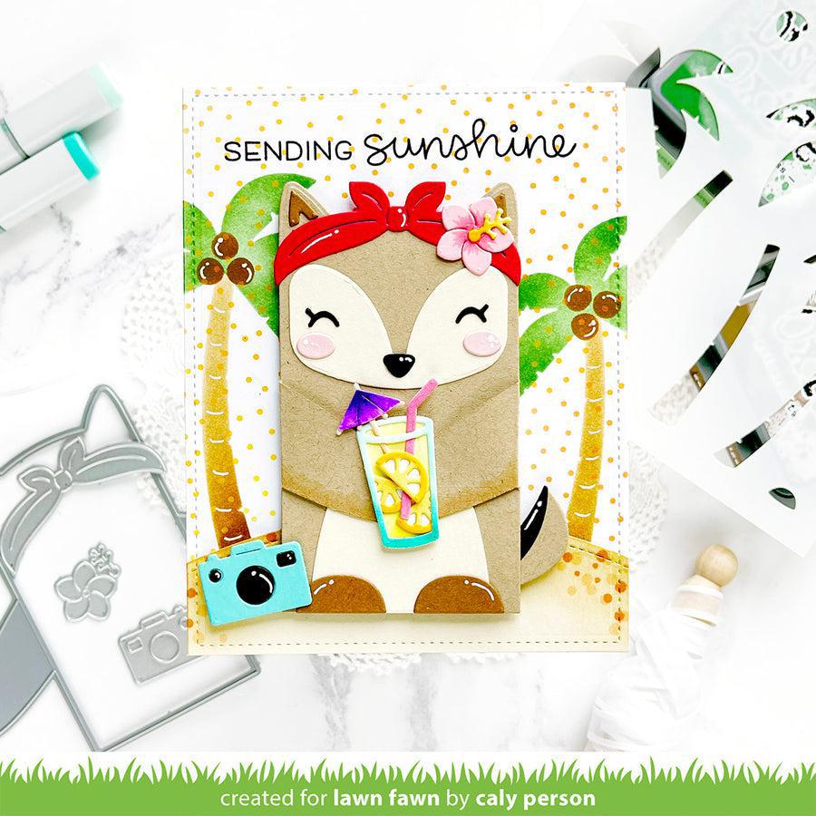 Lawn Fawn - Lawn Cuts - Woodland Critter Huggers Summer Add-On-ScrapbookPal
