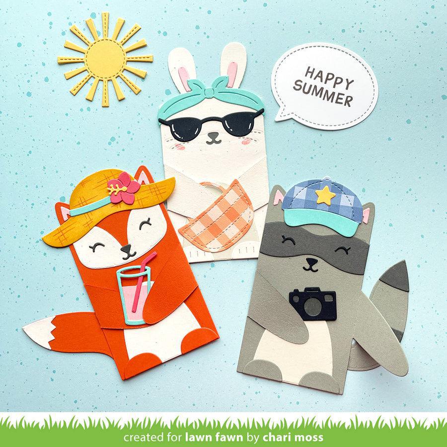 Lawn Fawn - Lawn Cuts - Woodland Critter Huggers Summer Add-On-ScrapbookPal