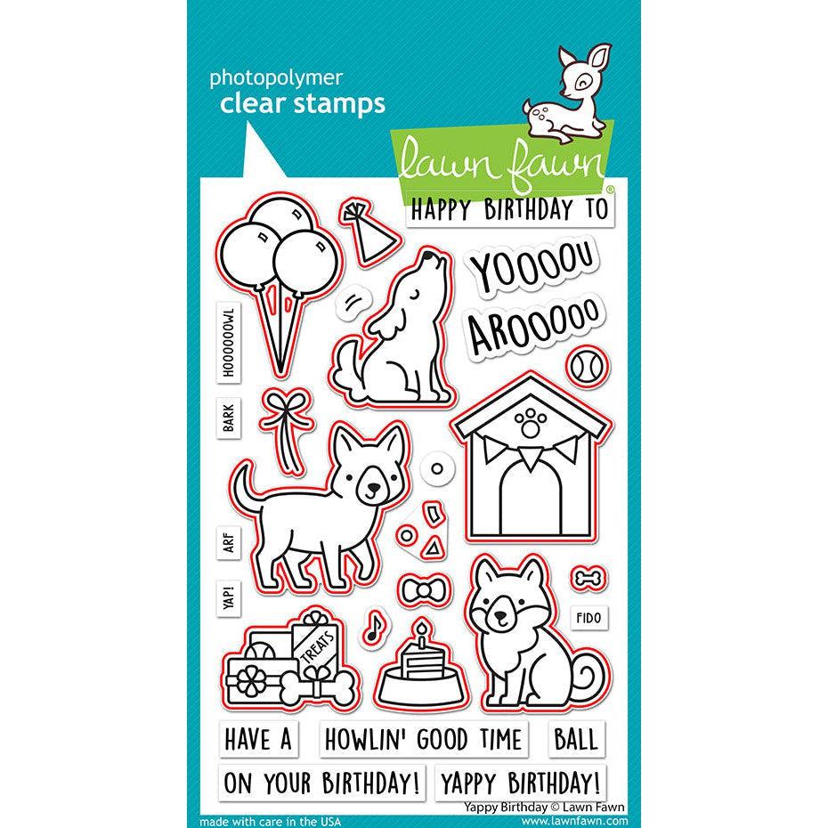 Lawn Fawn - Lawn Cuts - Yappy Birthday-ScrapbookPal