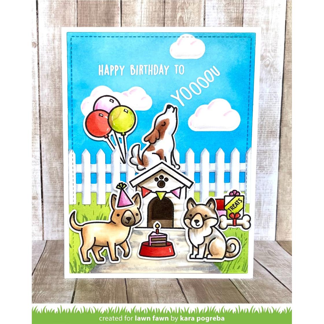 Lawn Fawn - Lawn Cuts - Yappy Birthday-ScrapbookPal