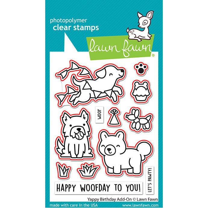 Lawn Fawn - Lawn Cuts - Yappy Birthday Add-on-ScrapbookPal