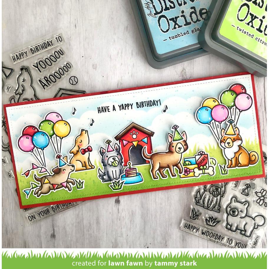 Lawn Fawn - Lawn Cuts - Yappy Birthday Add-on-ScrapbookPal