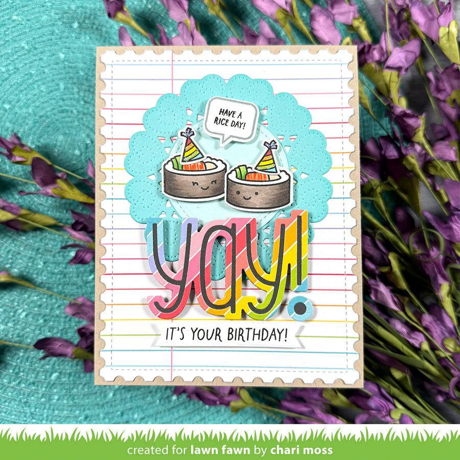 Lawn Fawn - Coloring Stencils - Year Sixteen-ScrapbookPal