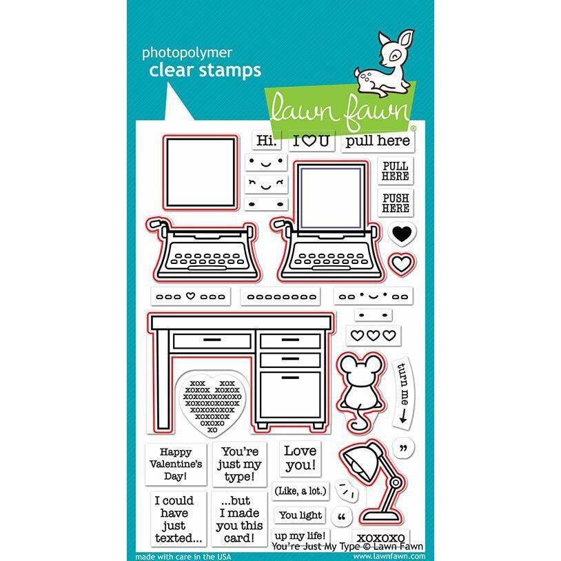 Lawn Fawn - Lawn Cuts - You're Just My Type-ScrapbookPal