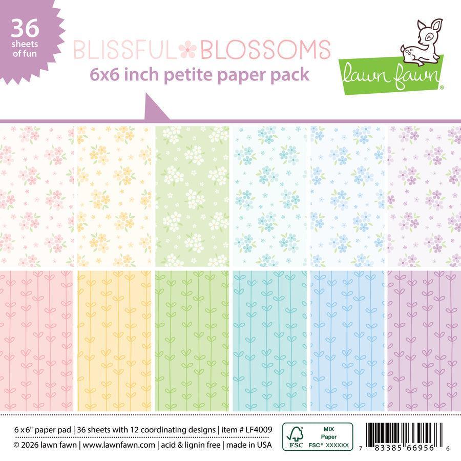 Lawn Fawn - Petite Paper Pack - Blissful Blossoms-ScrapbookPal