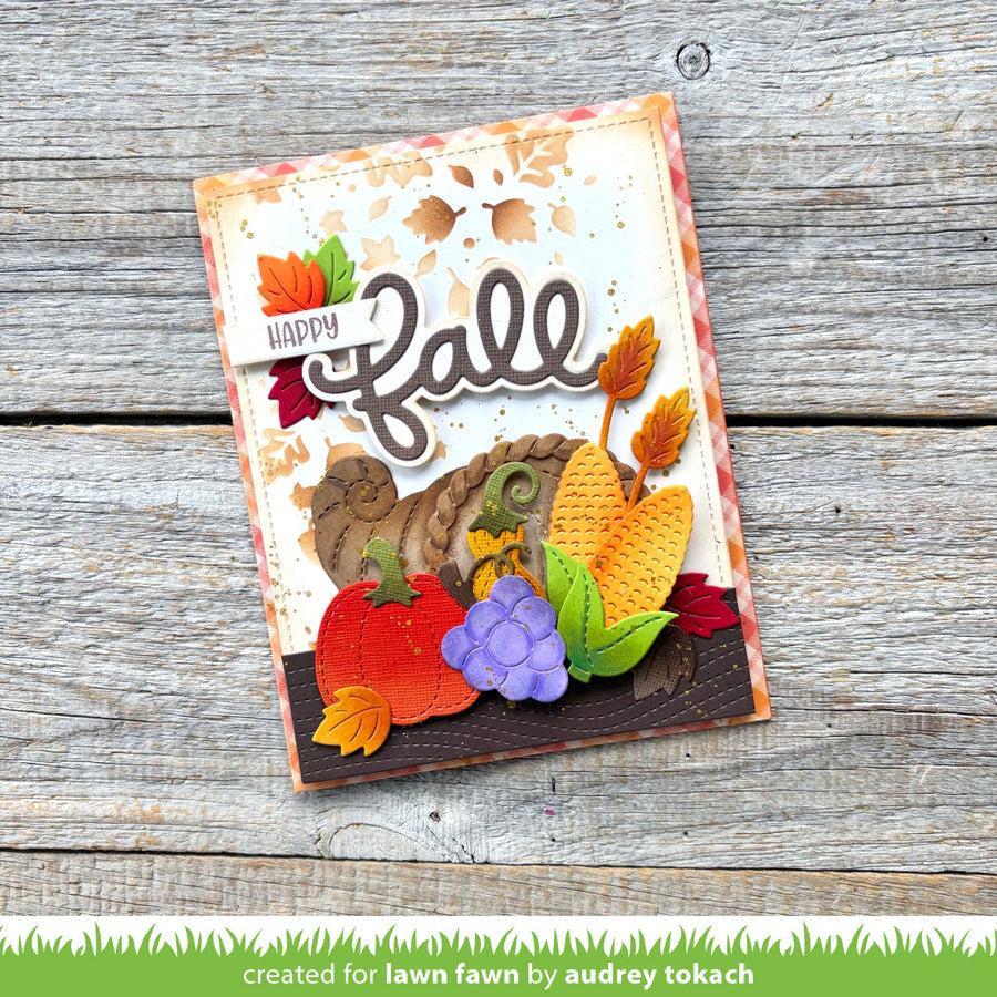 Lawn Fawn - Stencils - Autumn Breeze-ScrapbookPal