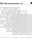 Lawn Fawn - Stencils - Daisy Bloom Background-ScrapbookPal