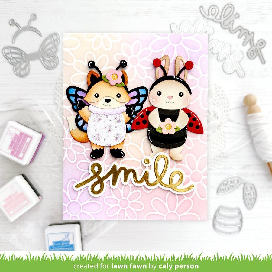 Lawn Fawn - Stencils - Daisy Bloom Outline Background-ScrapbookPal