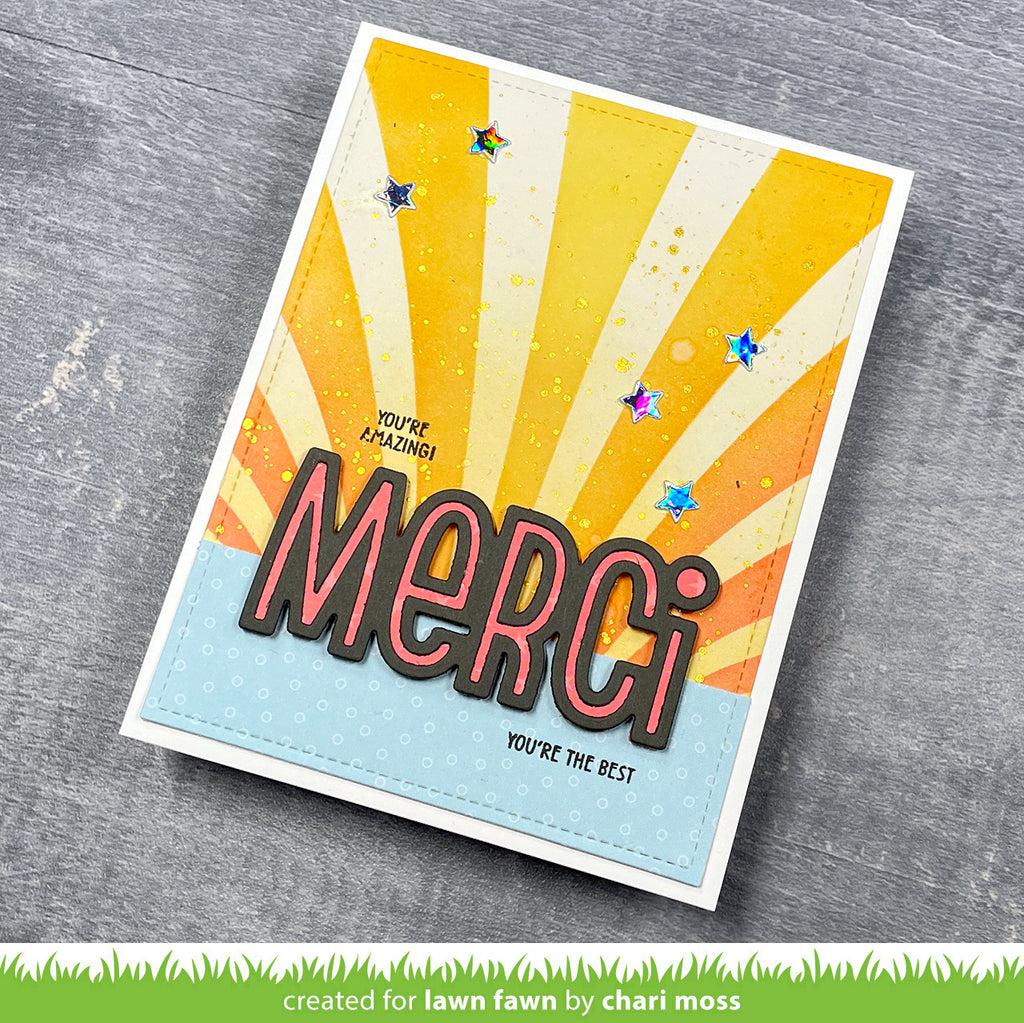 Lawn Fawn - Stencils - Draped Ribbons-ScrapbookPal