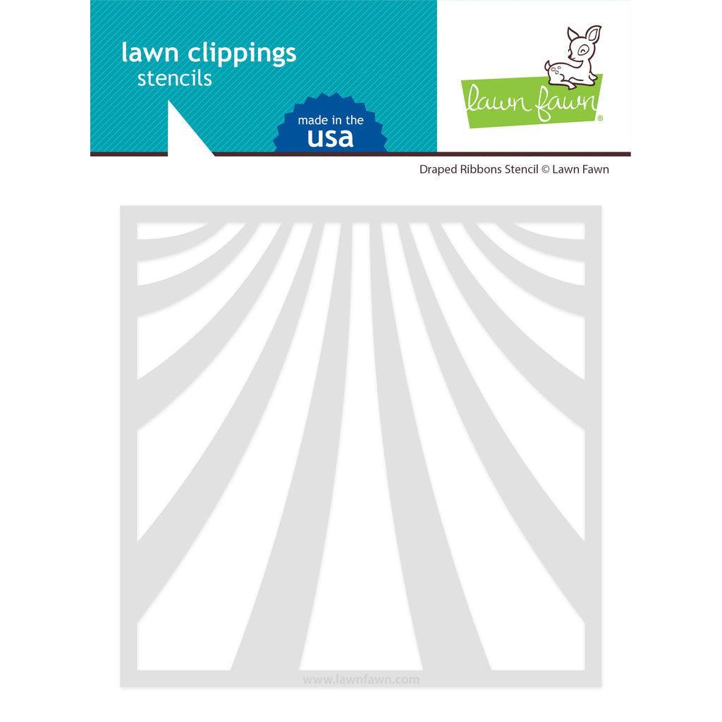 Lawn Fawn - Stencils - Draped Ribbons-ScrapbookPal