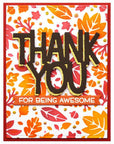 Lawn Fawn - Stencils - Fall Leaves Background-ScrapbookPal