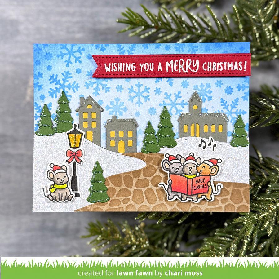 Lawn Fawn - Stencils - Snowflakes-ScrapbookPal