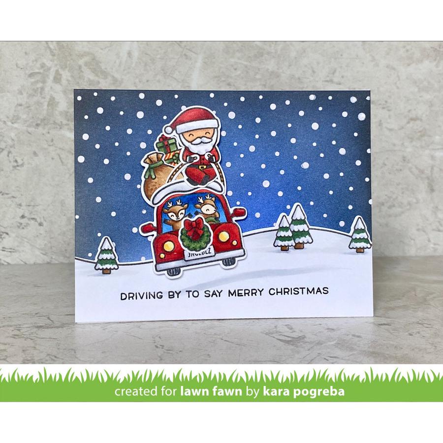 Lawn Fawn - Stencils - Snowy Sky-ScrapbookPal