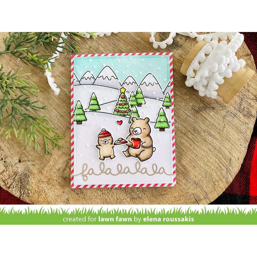 Lawn Fawn - Stencils - Snowy Sky-ScrapbookPal