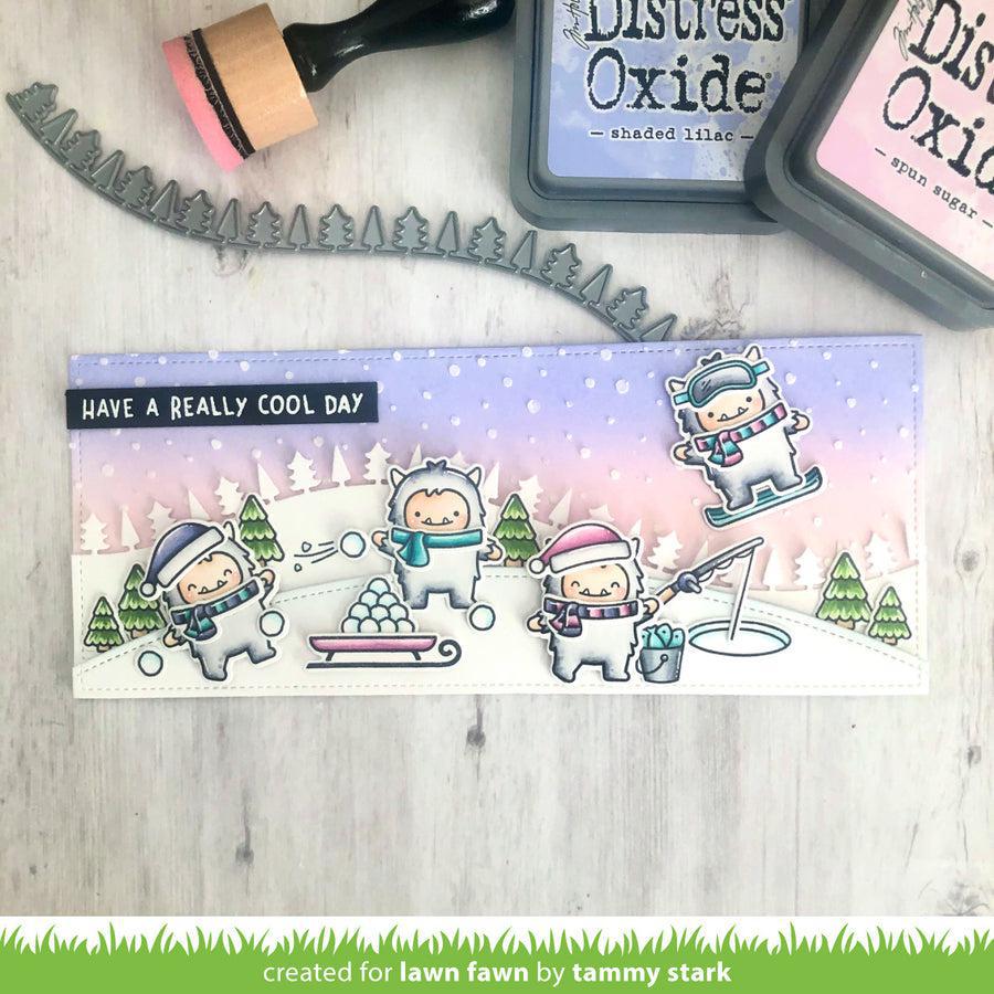 Lawn Fawn - Stencils - Snowy Sky-ScrapbookPal