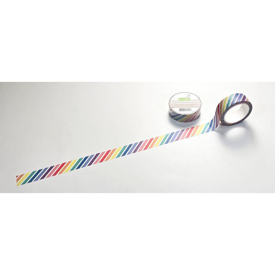 Lawn Fawn - Washi Tape - Rainbow Diagonal Stripes-ScrapbookPal