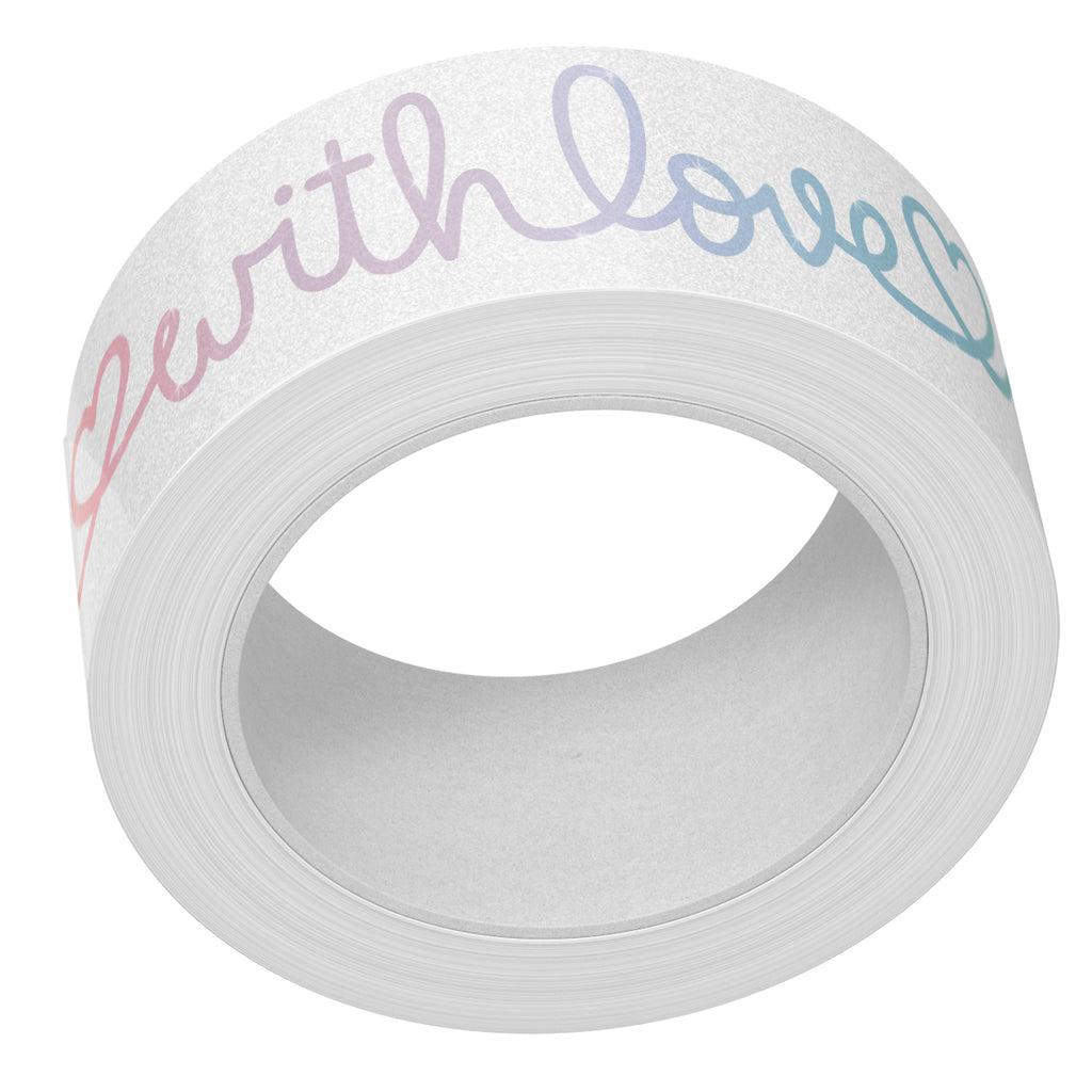 Lawn Fawn - Washi Tape - Scripty Saying Shimmer-ScrapbookPal