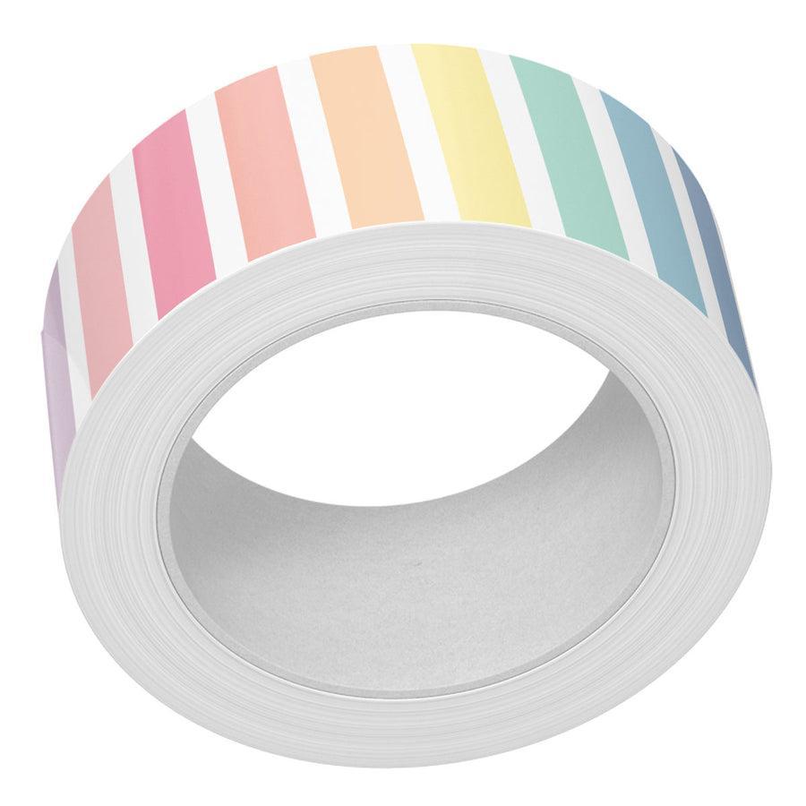 Lawn Fawn - Washi Tape - Vertical Pastel Rainbow Stripes-ScrapbookPal