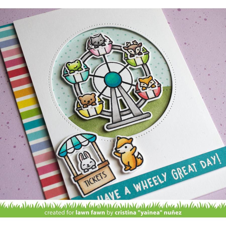 Lawn Fawn - Washi Tape - Vertical Rainbow Stripes-ScrapbookPal