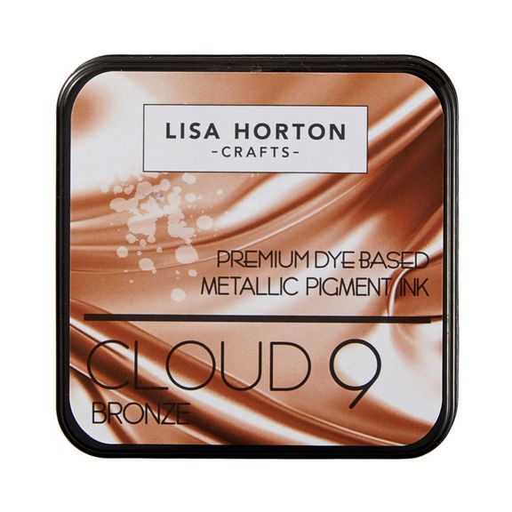 Lisa Horton Crafts - Cloud 9 Metallic Ink Pad - Bronze-ScrapbookPal