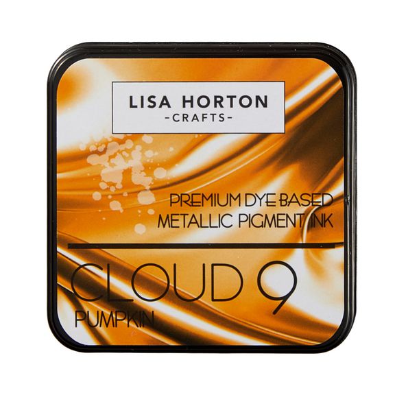 Lisa Horton Crafts - Cloud 9 Metallic Ink Pad - Pumpkin-ScrapbookPal