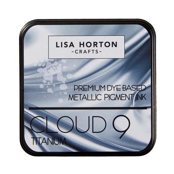 Lisa Horton Crafts - Cloud 9 Metallic Ink Pad - Titanium-ScrapbookPal