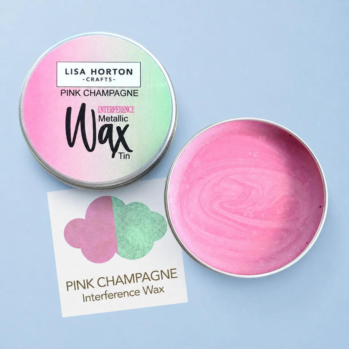 Lisa Horton Crafts - Interference Water Based Wax Tin - Pink Champagne-ScrapbookPal