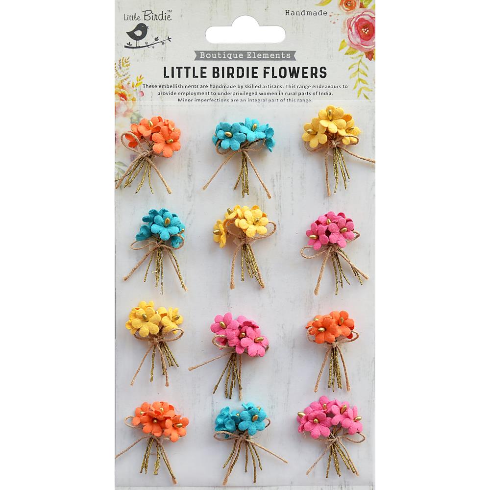 Little Birdie - Flower Bouquets - Vivid Palette-ScrapbookPal