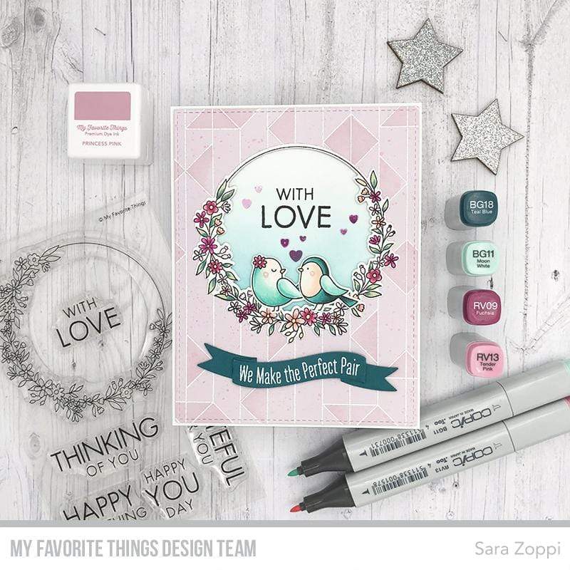 My Favorite Things - Cling Stamps - Abstract Triangle Background-ScrapbookPal