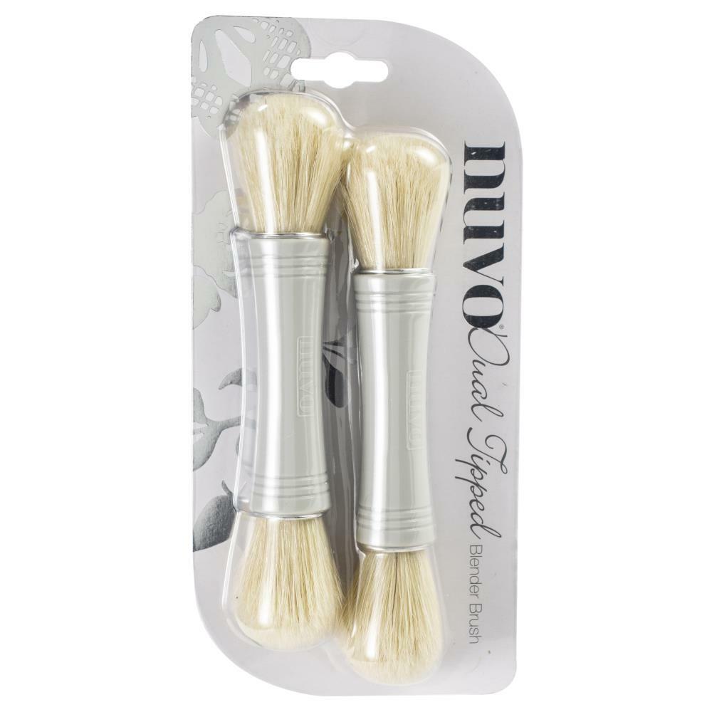 Nuvo - Dual Ended Blending Brush, 2 pk-ScrapbookPal