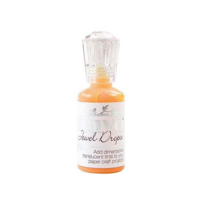 Nuvo - Jewel Drops - Orange Marmalade-ScrapbookPal