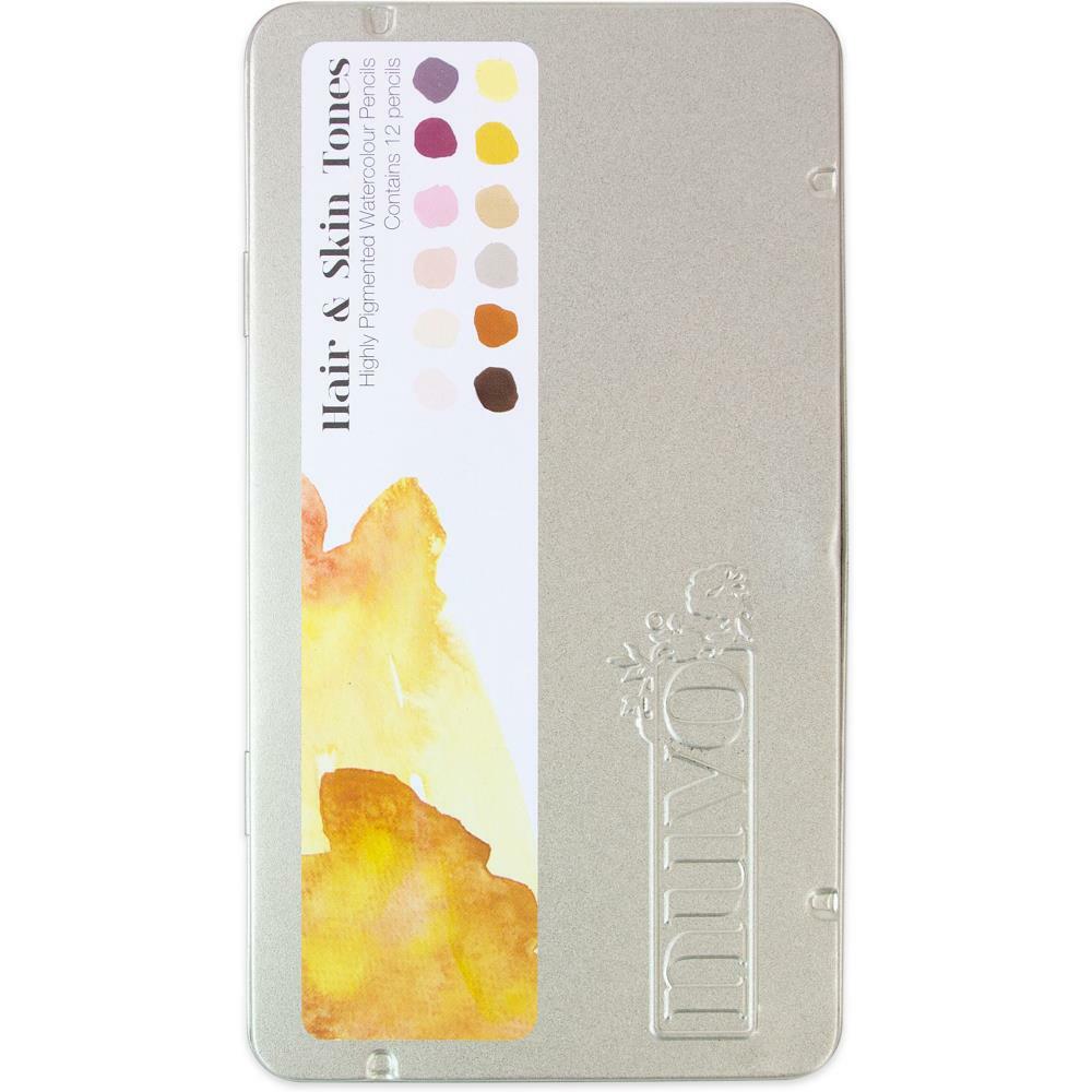 Nuvo - Watercolour Pencils - Hair &amp; Skin Tones-ScrapbookPal