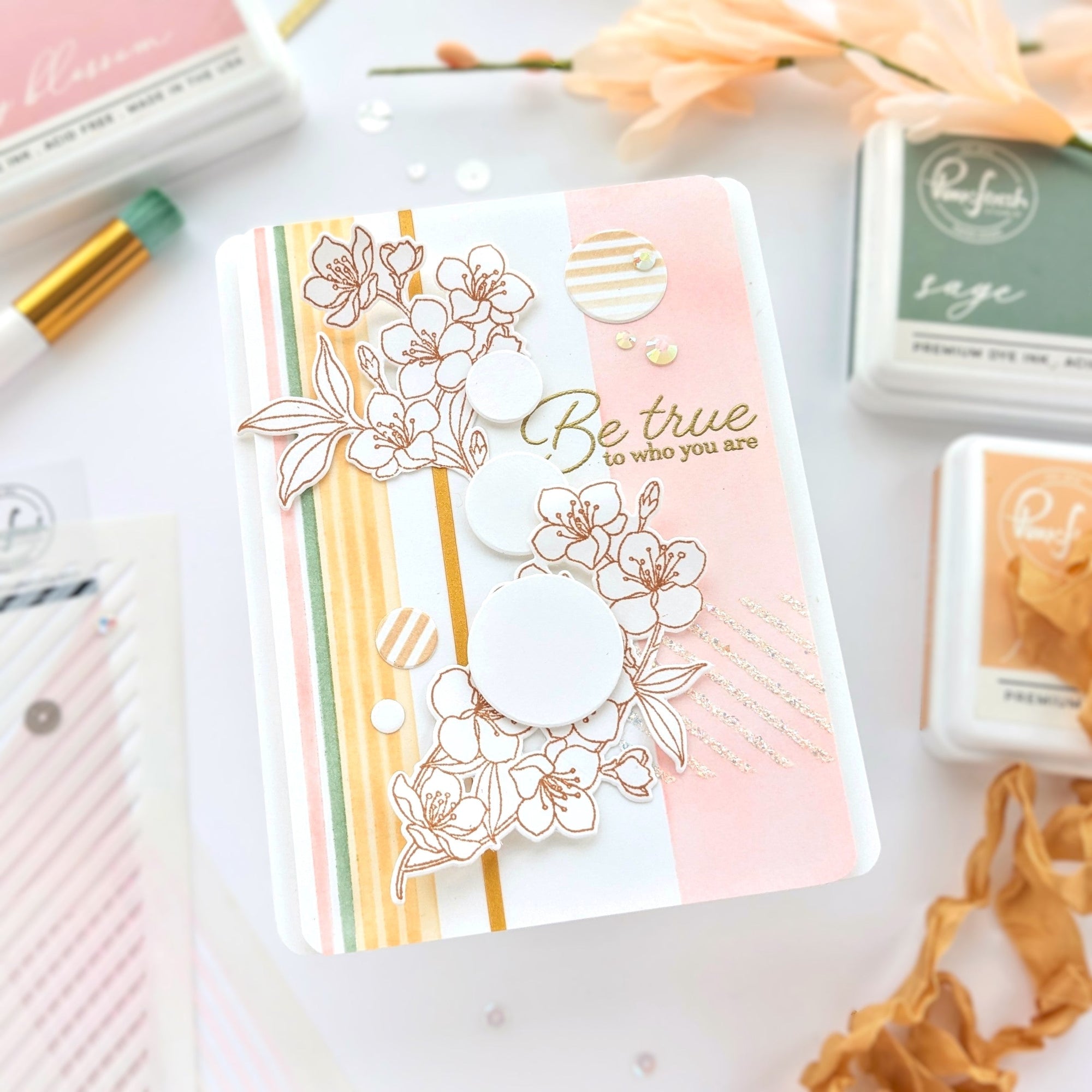 Pinkfresh Studio - Clear Stamps - Beautiful Branch-ScrapbookPal