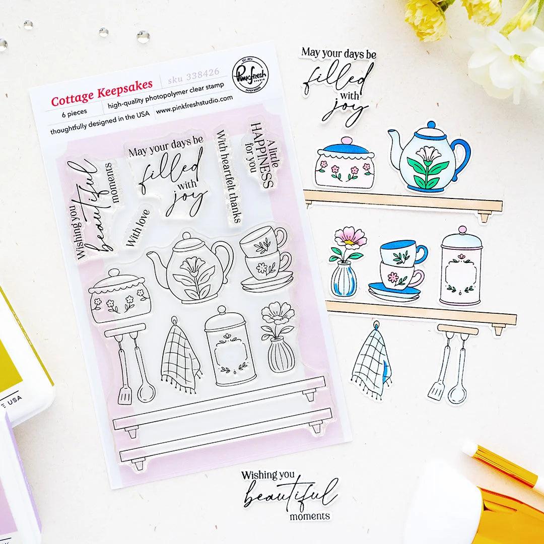 Pinkfresh Studio - Clear Stamps - Cottage Keepsakes-ScrapbookPal