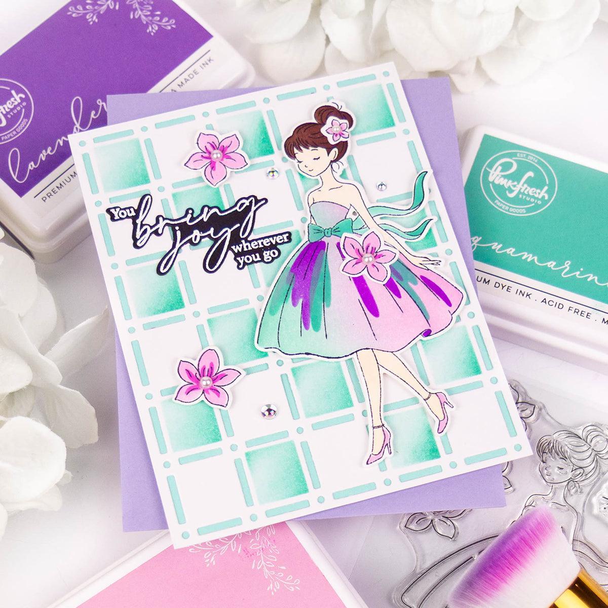 Pinkfresh Studio - Clear Stamps - Couture Grace-ScrapbookPal