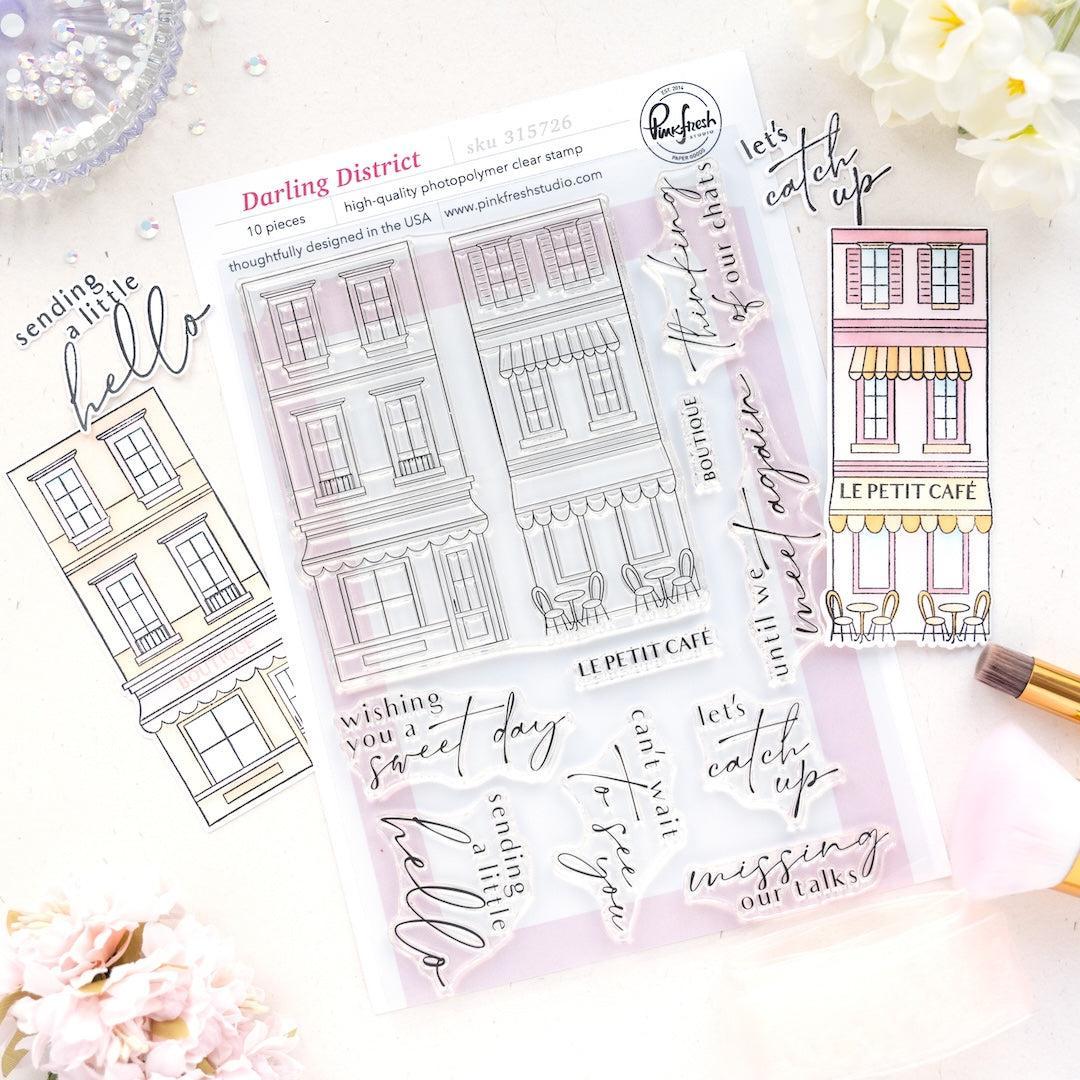 Pinkfresh Studio - Clear Stamps - Darling District-ScrapbookPal