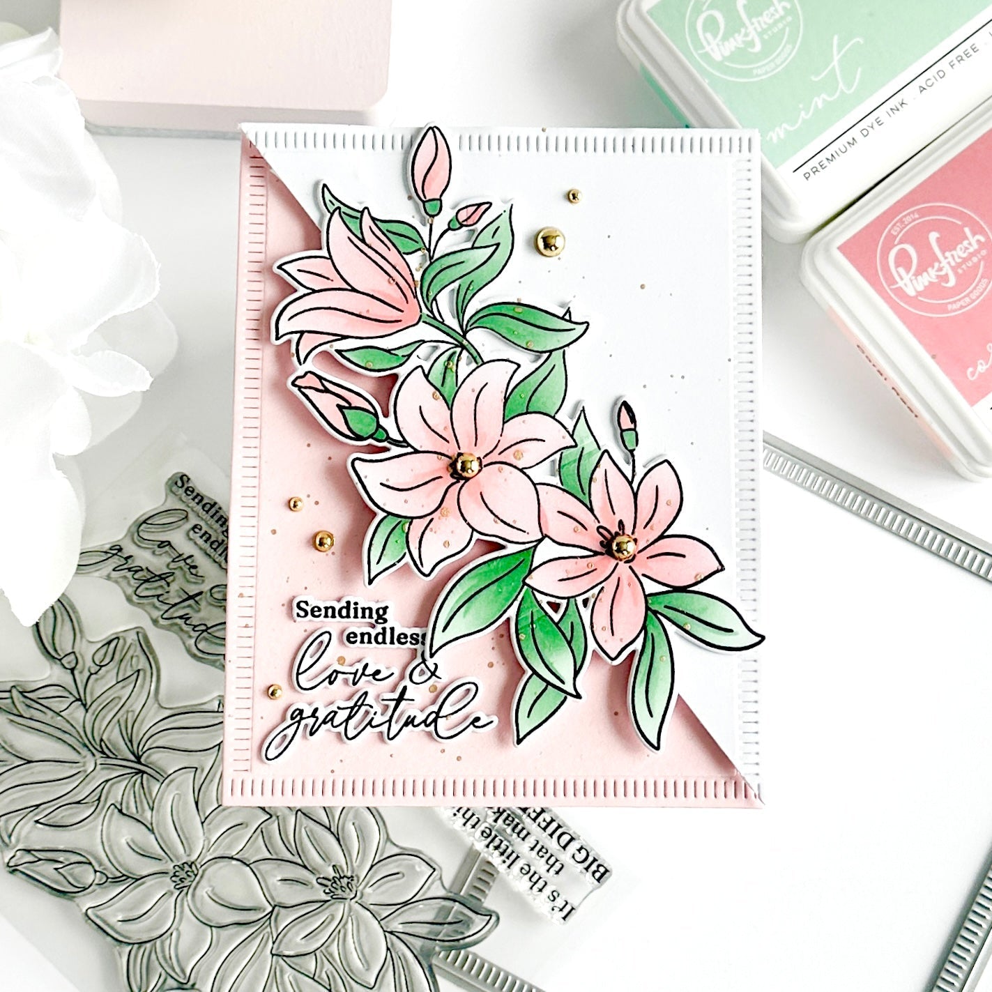 Pinkfresh Studio - Clear Stamps - Delighted For You-ScrapbookPal