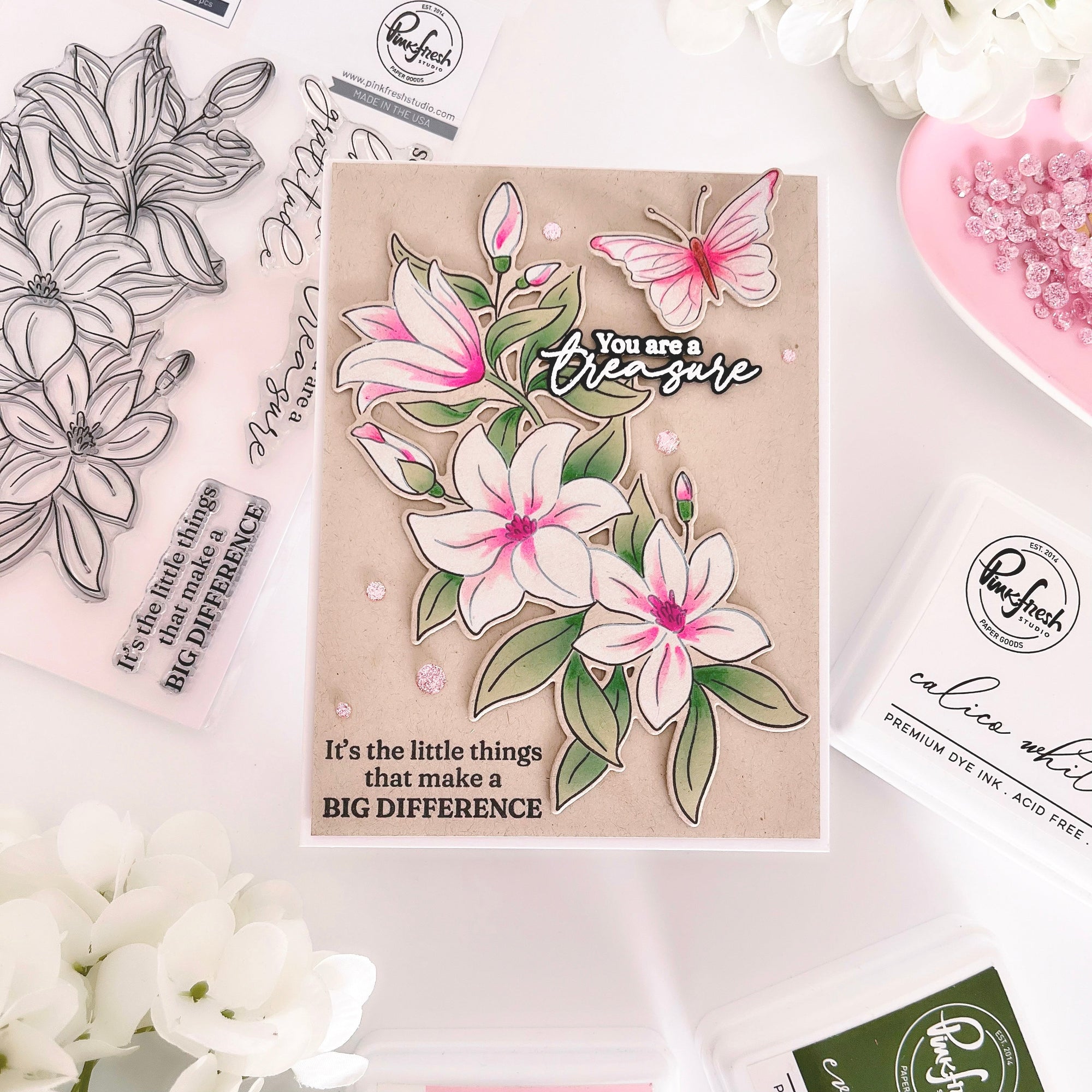 Pinkfresh Studio - Clear Stamps - Delighted For You-ScrapbookPal
