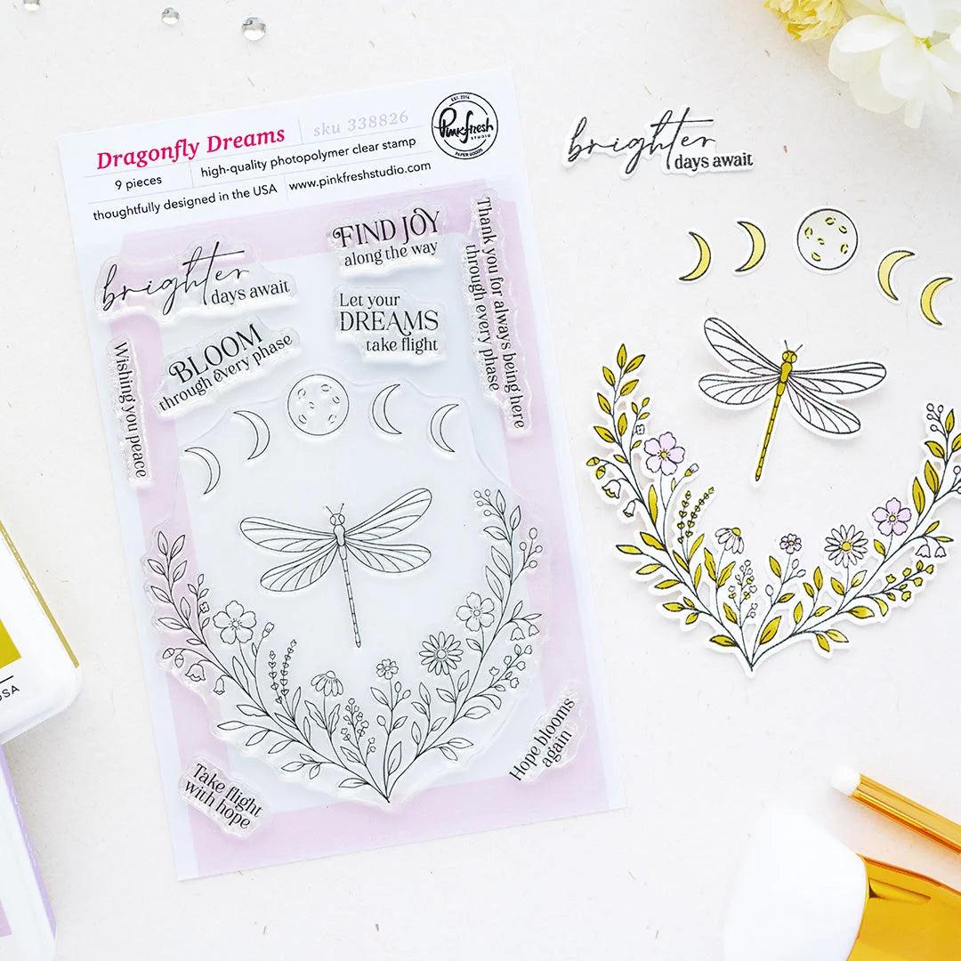 Pinkfresh Studio - Clear Stamps - Dragonfly Dreams-ScrapbookPal