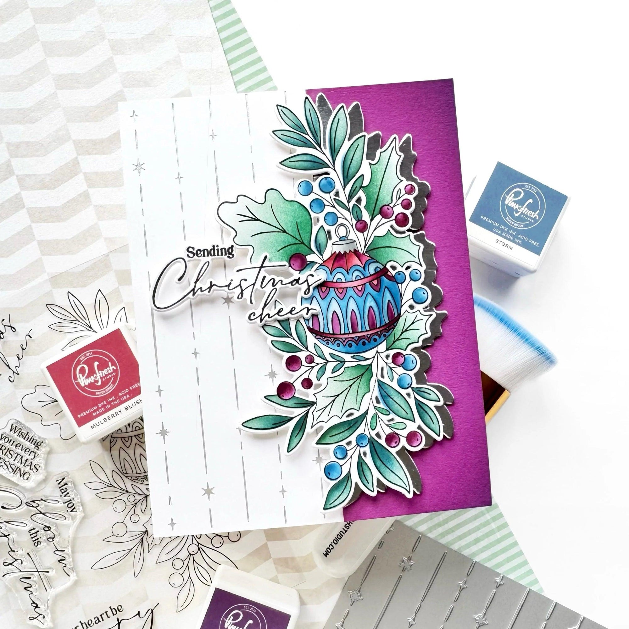 Pinkfresh Studio - Press Plates - Festive Flourish-ScrapbookPal