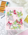 Pinkfresh Studio - Clear Stamps - Fluttering Butterflies-ScrapbookPal