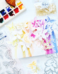 Pinkfresh Studio - Clear Stamps - Fluttering Butterflies-ScrapbookPal