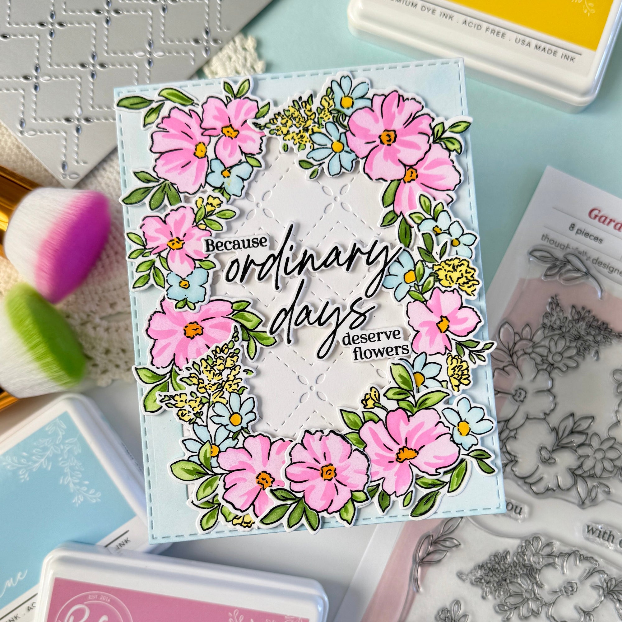 Pinkfresh Studio - Clear Stamps - Garden Grace-ScrapbookPal