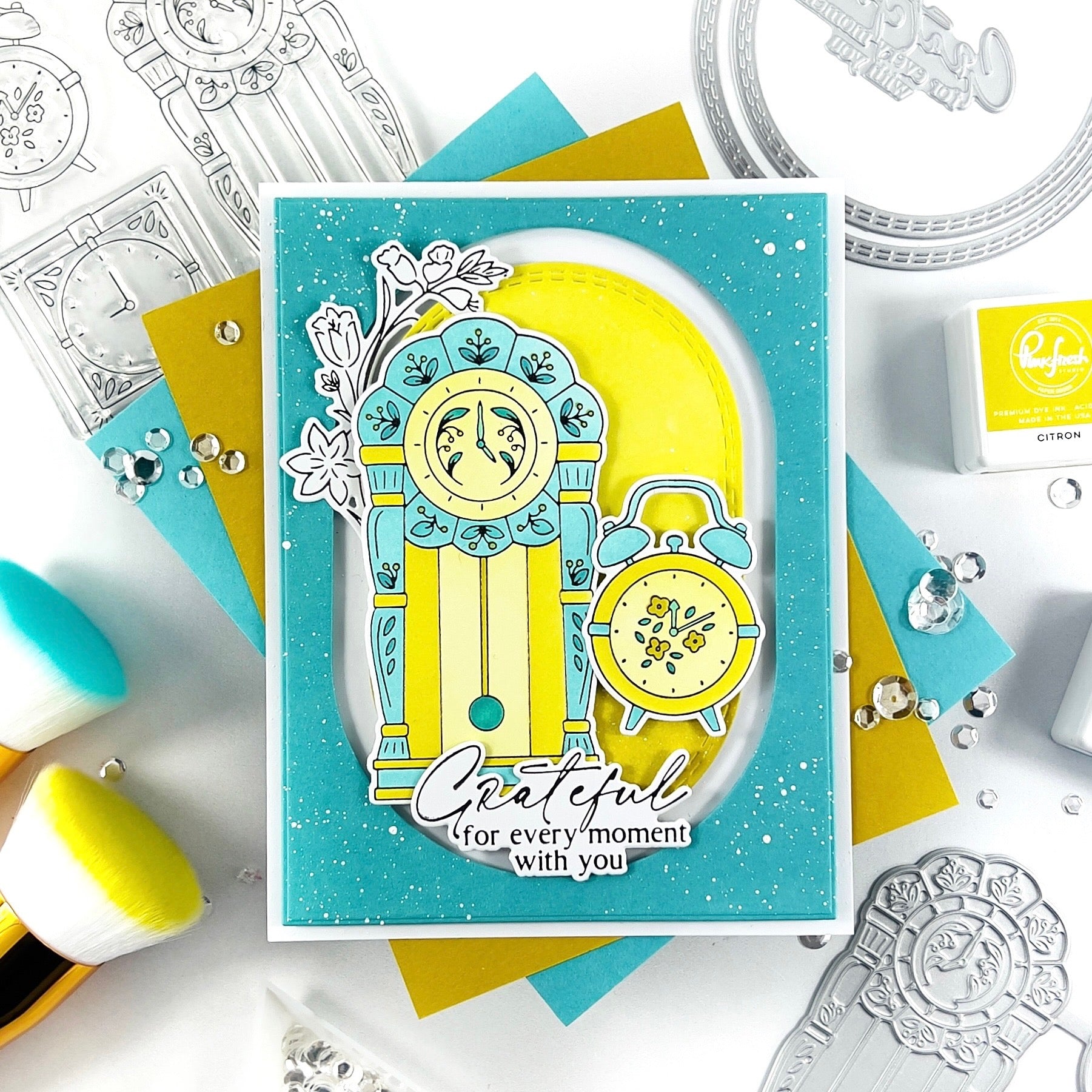 Pinkfresh Studio - Stencils - Good Times-ScrapbookPal