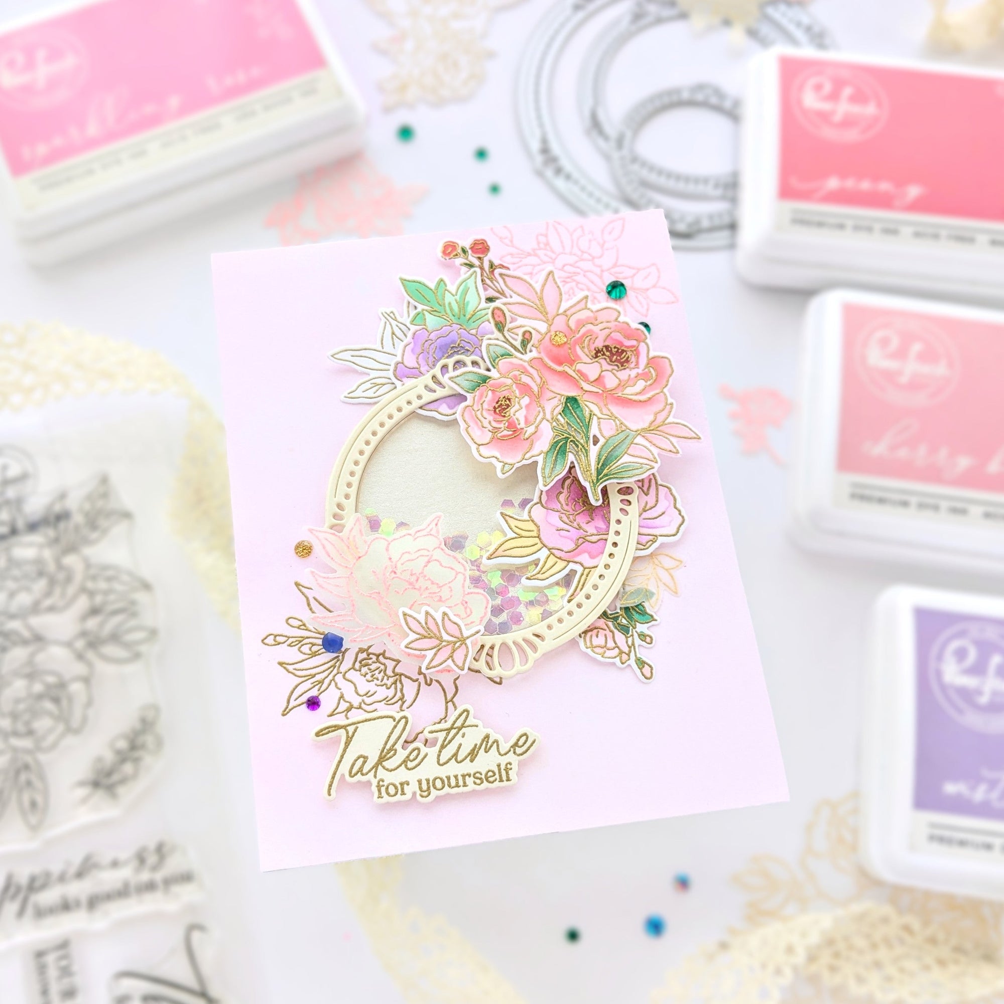 Pinkfresh Studio - Dies - Peony Perfection-ScrapbookPal