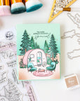 Pinkfresh Studio - Clear Stamps - Retro Camp Days-ScrapbookPal