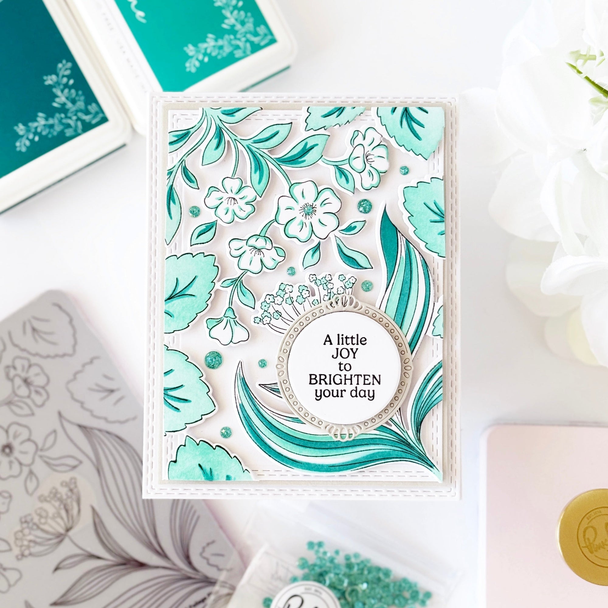 Pinkfresh Studio - Clear Stamps - Steeped in Kindness-ScrapbookPal